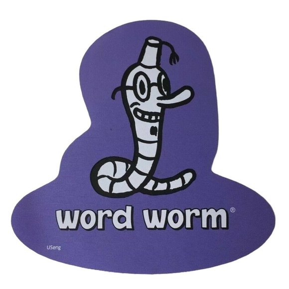 Cranium Hullabaloo Childrens Game Word Worm Purple Foot Mat Floor Pad 2004 - Picture 1 of 3